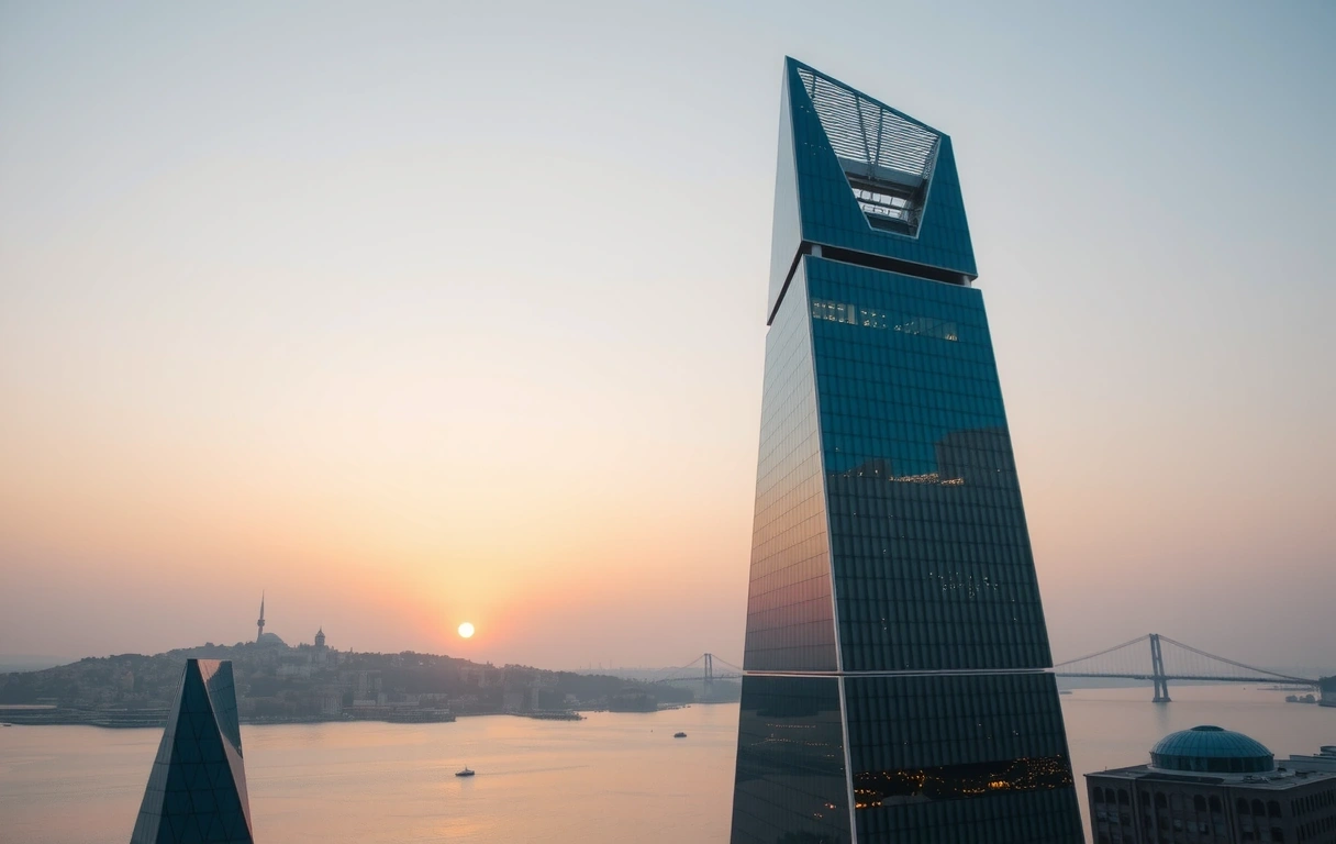 Bosphorus architectural reflection